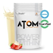 AS-IT-IS Nutrition ATOM Whey Protein with Enzymes- 2.2 lb Creamy Strawberry