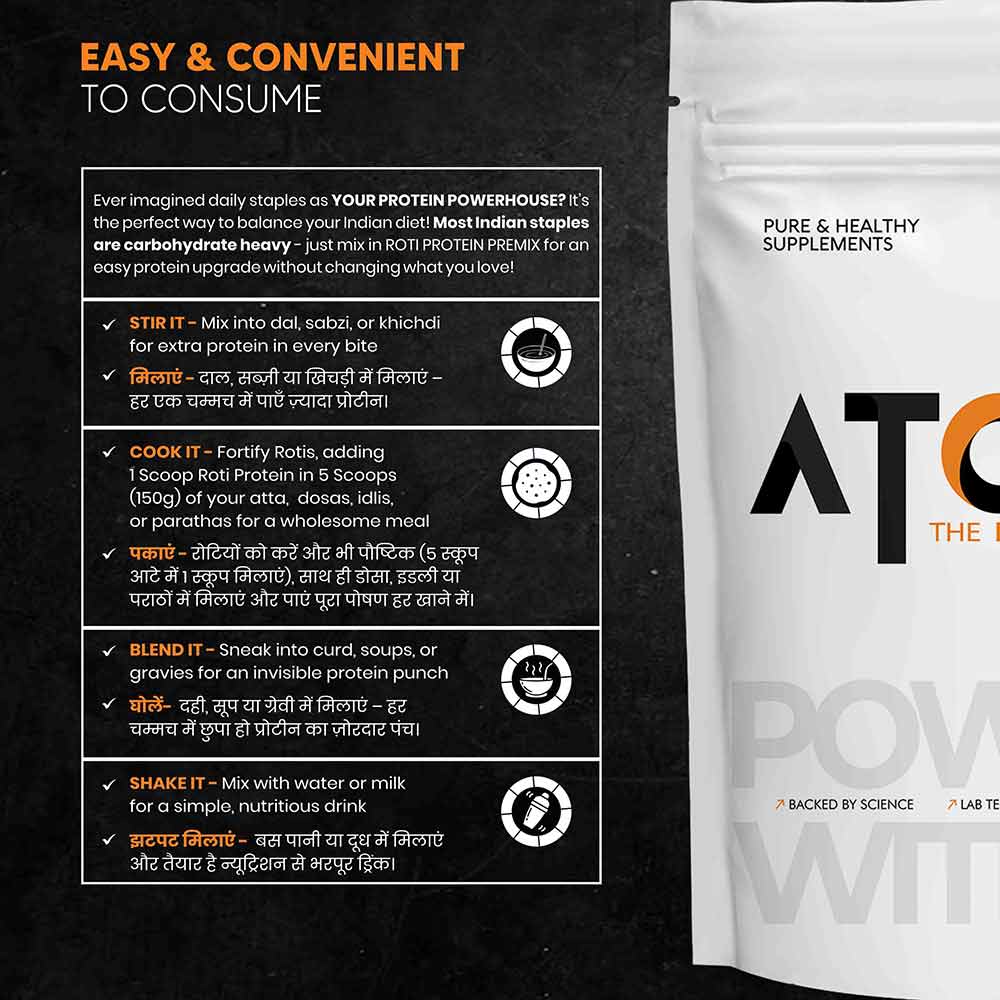 3 - AS-IT-IS Nutrition ATOM Roti Protein,  2.2 lb  Unflavoured 