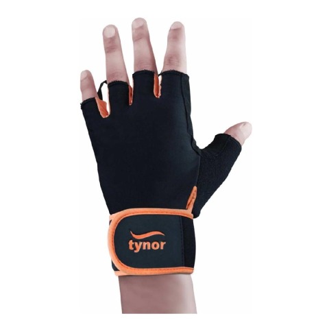 1 - Tynor Tynogrip Gym Gloves with Wrist Support,  Black  XL 