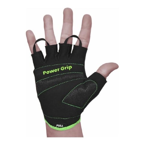 1 - Tynor Tynogrip Women's Gym Gloves,  Black with Green  Medium 
