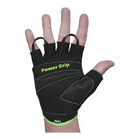 1 - Tynor Tynogrip Women's Gym Gloves,  Black with Green  XL 