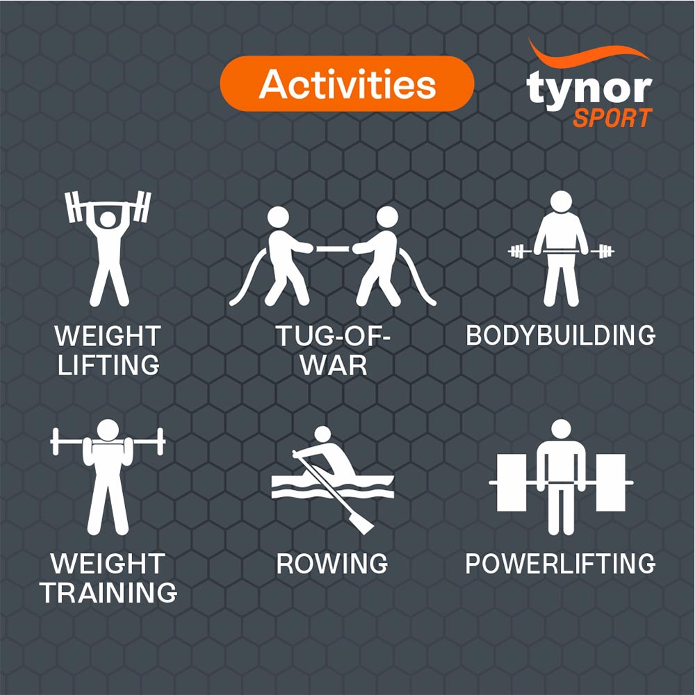 3 - Tynor Tynogrip Gym Gloves with Wrist Support,  Black  Large 