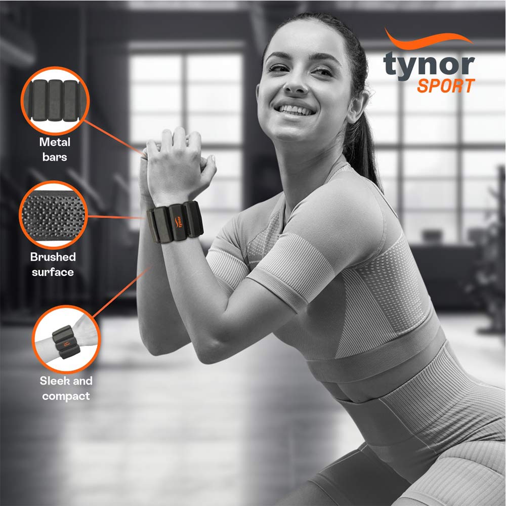 2 - Tynor Tynofit Weight Cuff,  Black  1 kg 