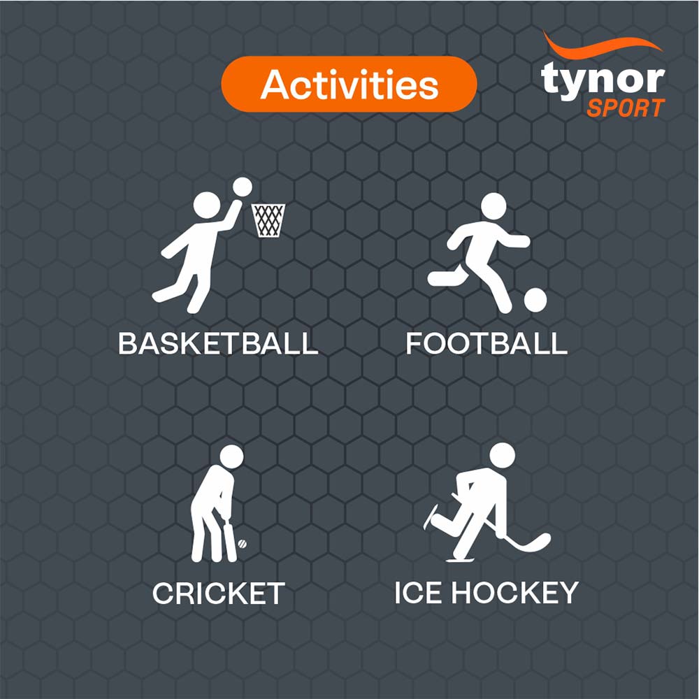 3 - Tynor Ankle Support Air Pro,  Black/Orange  Medium 