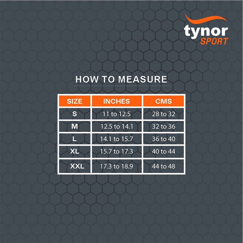 4 - Tynor Shin and Calf Support Air Pro,  Black/Orange  Medium 