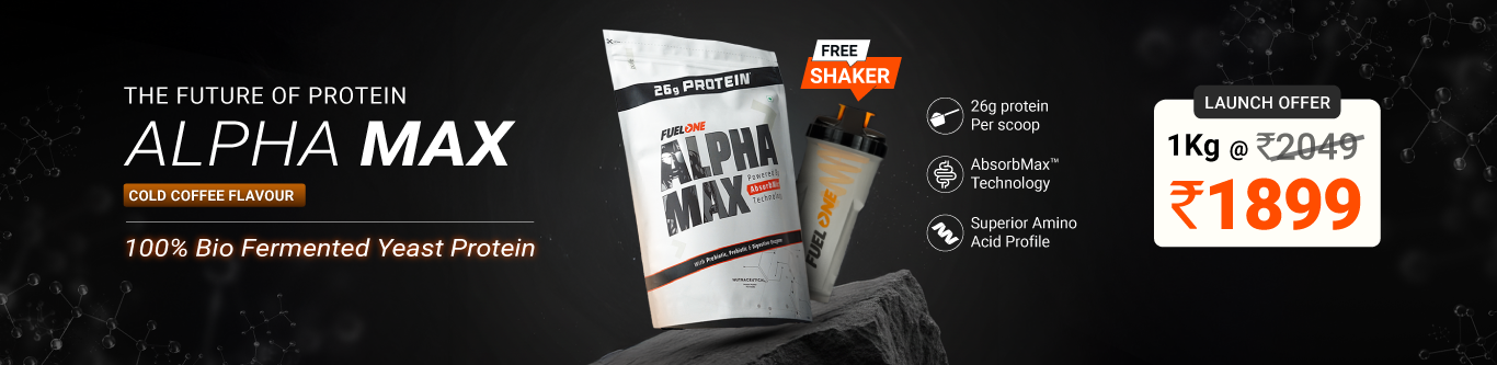 Fuel One Alpha Max Protein, 2.2 lb Cold Coffee| Launch Offer