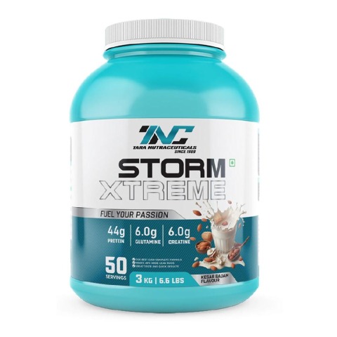 1 - Tara Nutraceuticals Storm Xtreme,  6.6 lb  Kesar Badam 