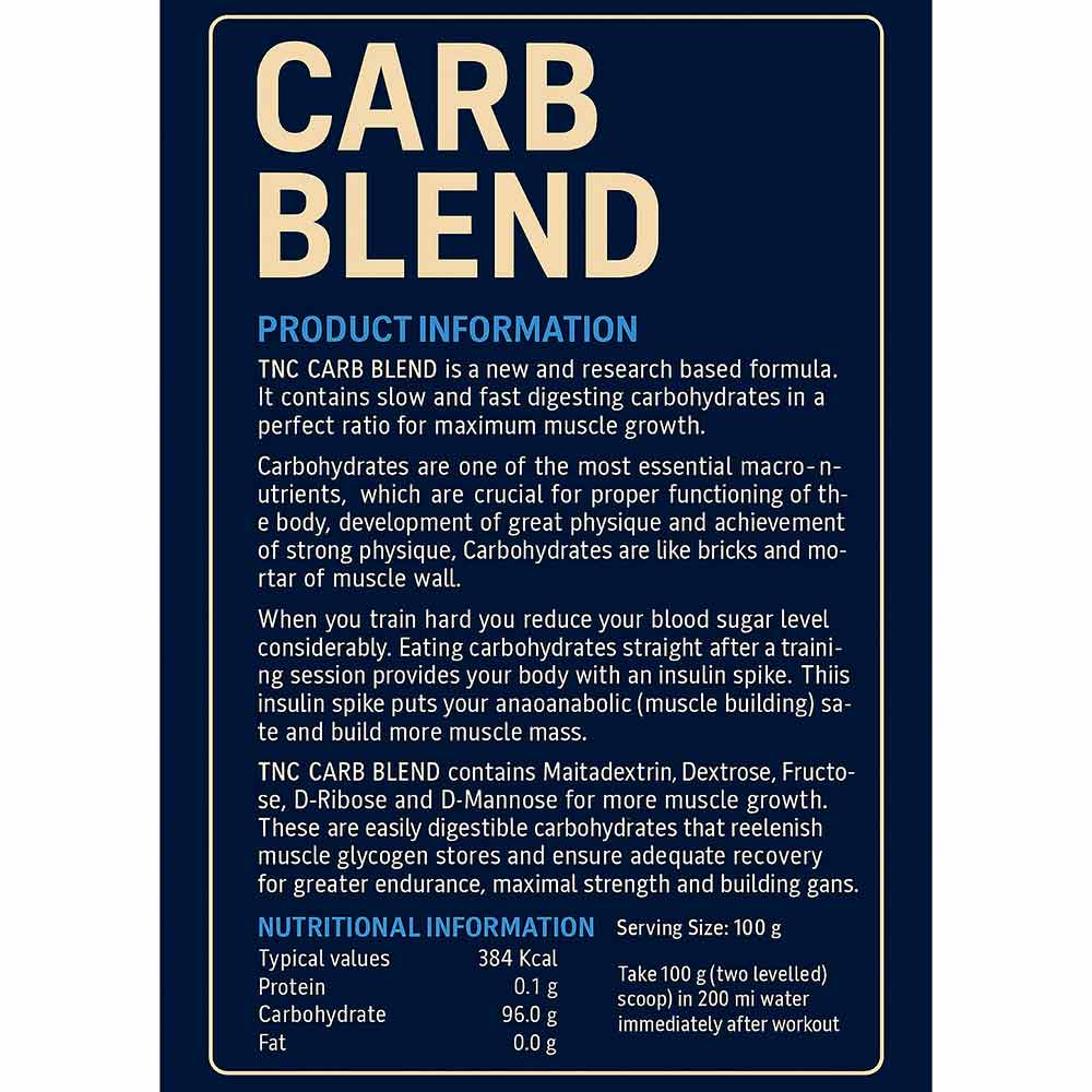 4 - Tara Nutraceuticals Carb Blend,  6.6 lb  Chocolate 