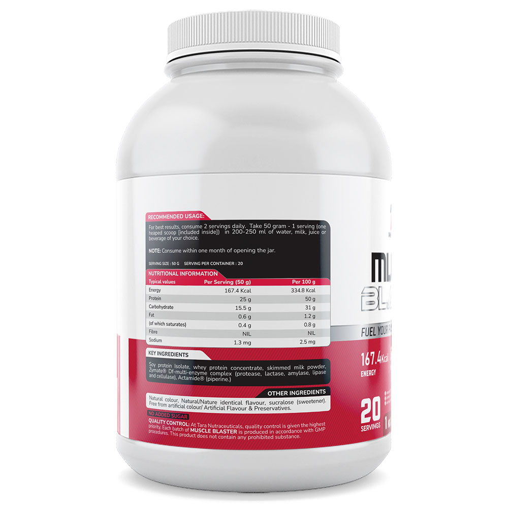 2 - Tara Nutraceuticals Muscle Blaster,  2.2 lb  Badam Kesar 