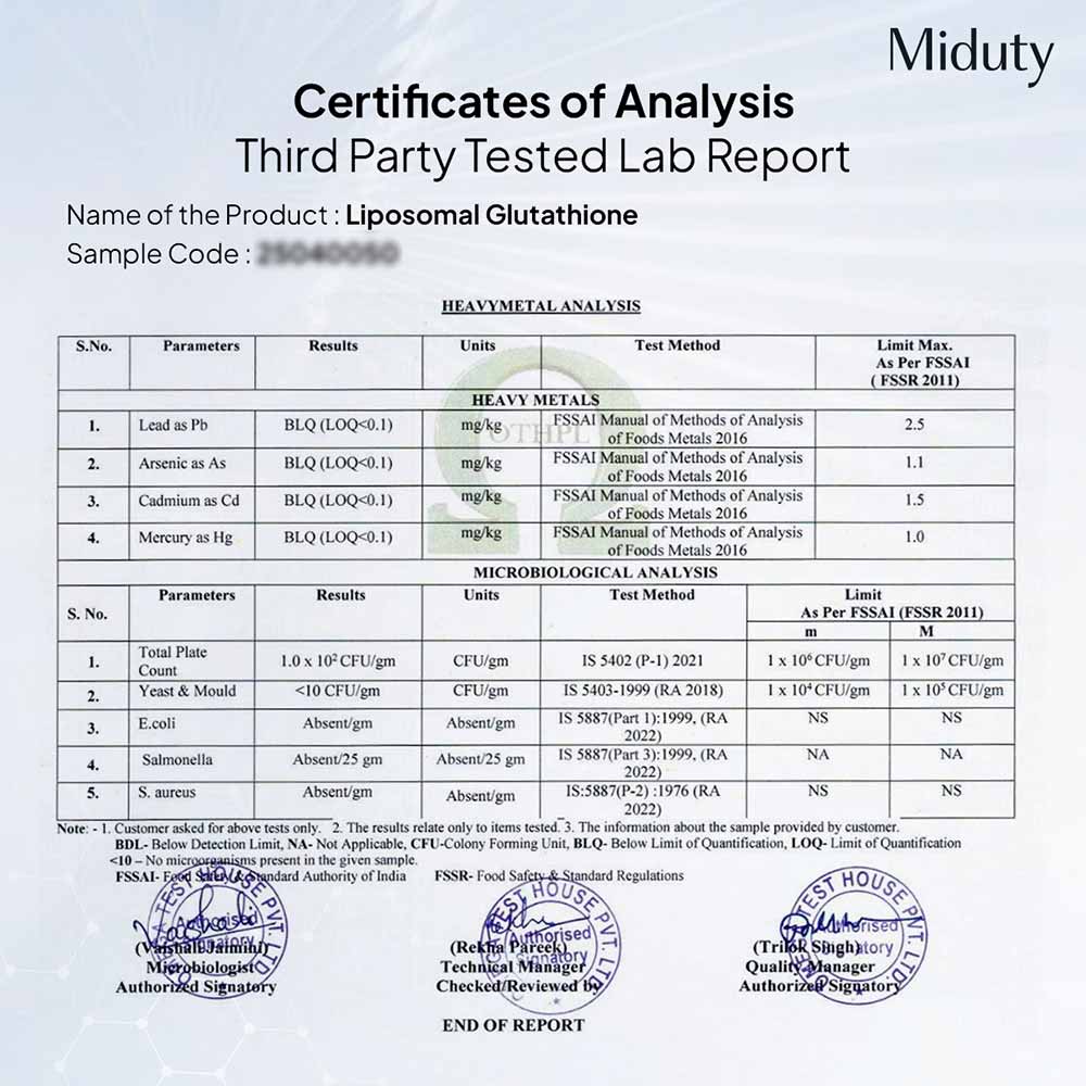 2 - Miduty Liposomal Glutathione,  Unflavoured  30 capsules 