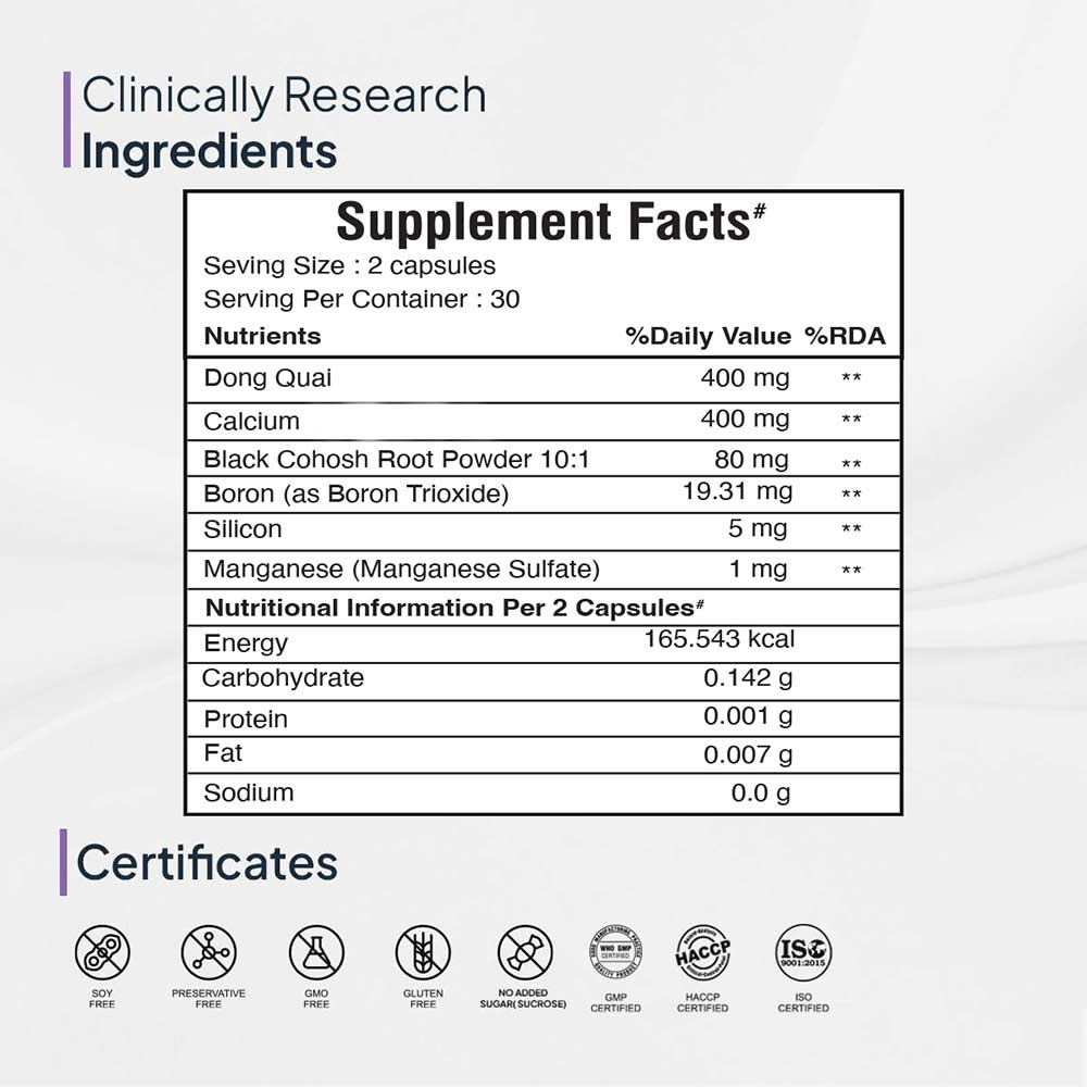 8 - Miduty Menopause,  60 capsules  Unflavoured 