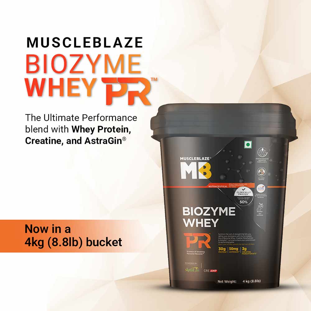 MuscleBlaze Biozyme Whey PR,  8.8 lb  Chocolate Fudge