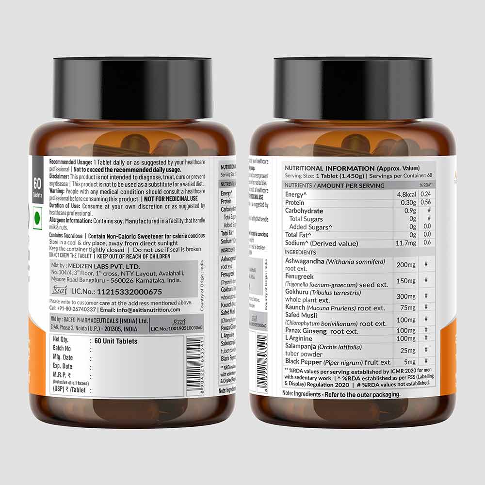 4 - AS-IT-IS Nutrition ATOM Testo Booster,  60 tablet(s)  Unflavoured 