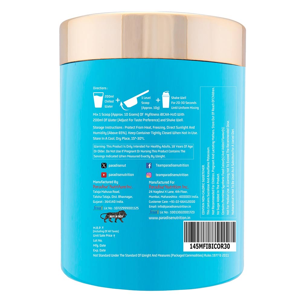 3 - Myfitness iBCAA-H2O,  0.66 lb  30 Servings  Icy Orange 