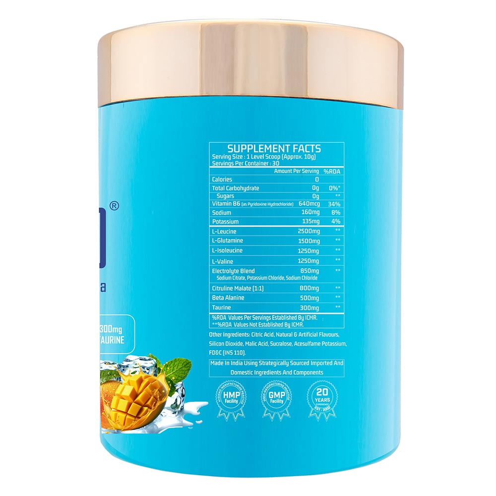2 - Myfitness iBCAA-H2O,  0.66 lb  30 Servings  Icy Mango Madness 