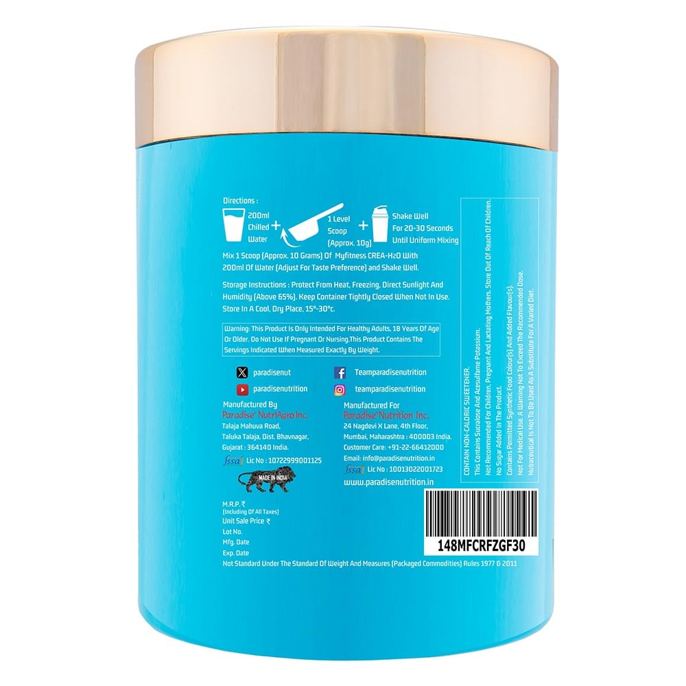 3 - Myfitness CREA-H2O,  Fizzy Grapefruit  0.66 lb 