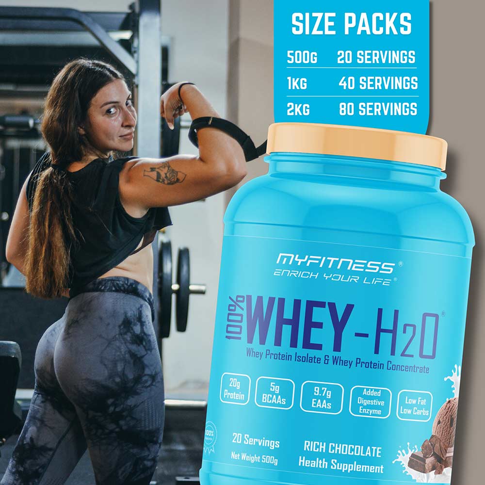 7 - Myfitness 100% WHEY-H2O Protein Isolate,  4.4 lb  Chocolate Fusion 