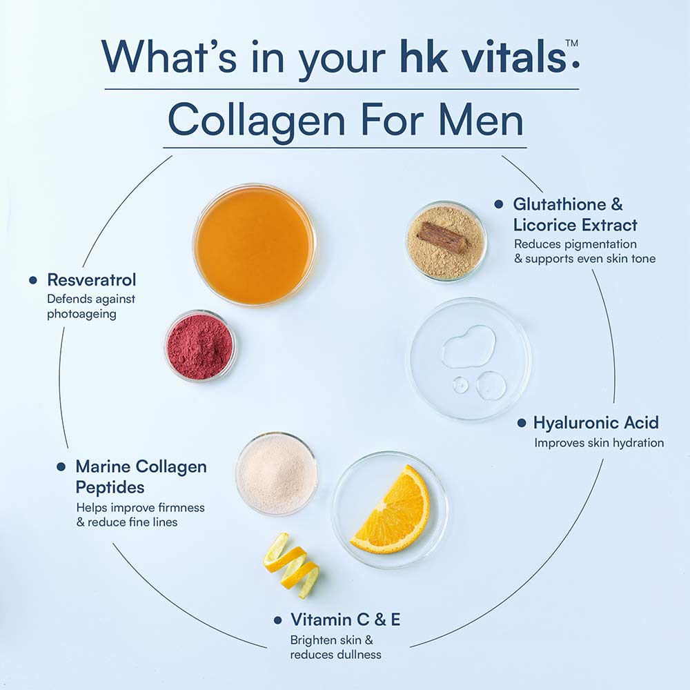 30 - HealthKart Collagen for Men,  Marine Collagen  400 g  Orange (Pack of 2)