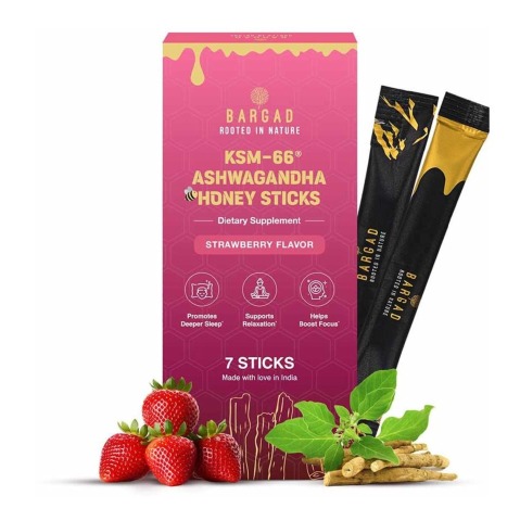 1 - Bargad KSM-66 Ashwagandha Honey Sticks Strawberry, 7 Stick(s)