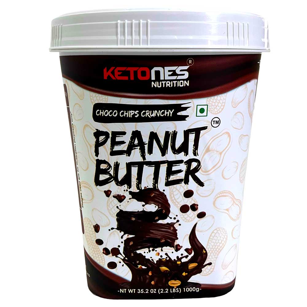 1 - Ketones Peanut Butter,  1 kg  Choco Chips Crunchy 
