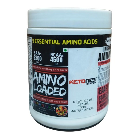 1 - Ketones Amino Loaded EAA - Rise Series,  Mix Fruit Punch  0.77 lb  35 Servings 