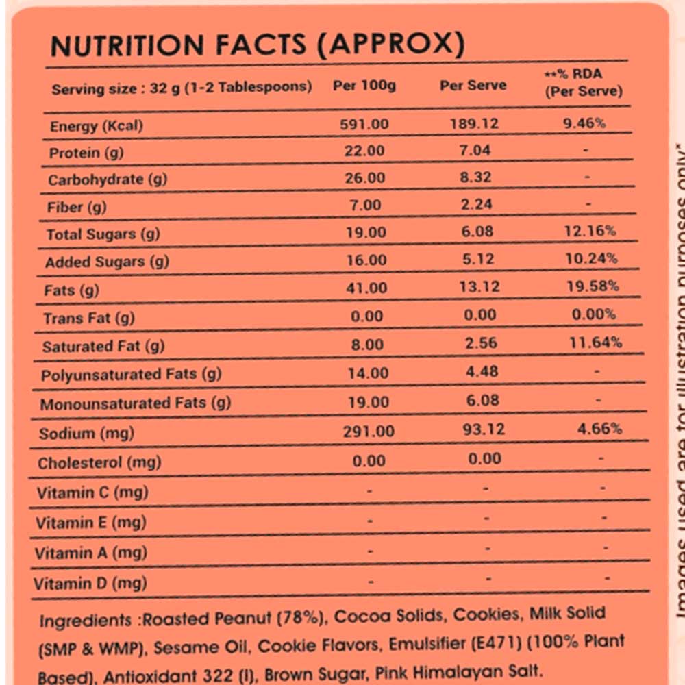 3 - Ketones Peanut Butter,  500 g  Cream & Cookies 