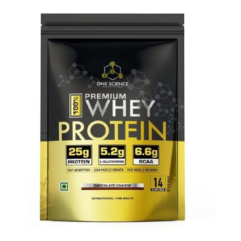 1 - One Science 100% Premium Whey Protein,  1 lb  Chocolate Charge 