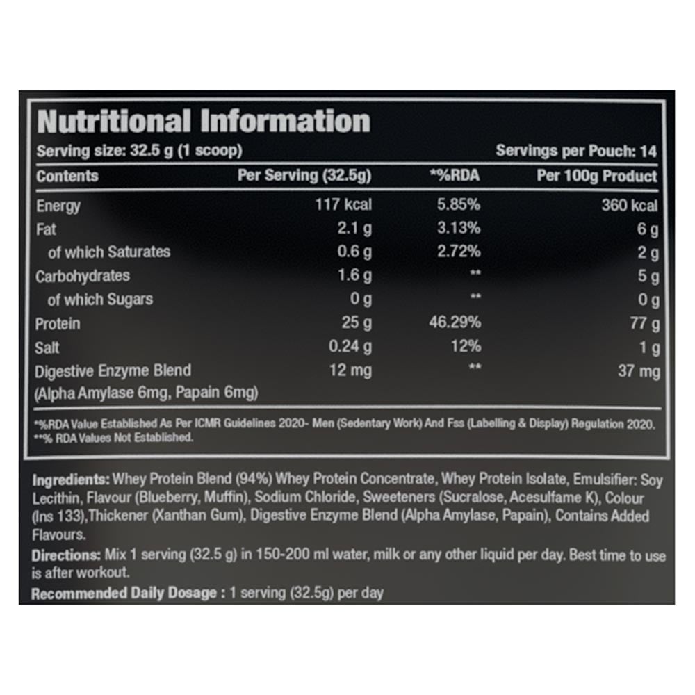 2 - One Science 100% Premium Whey Protein,  1 lb  Blueberry Muffin 