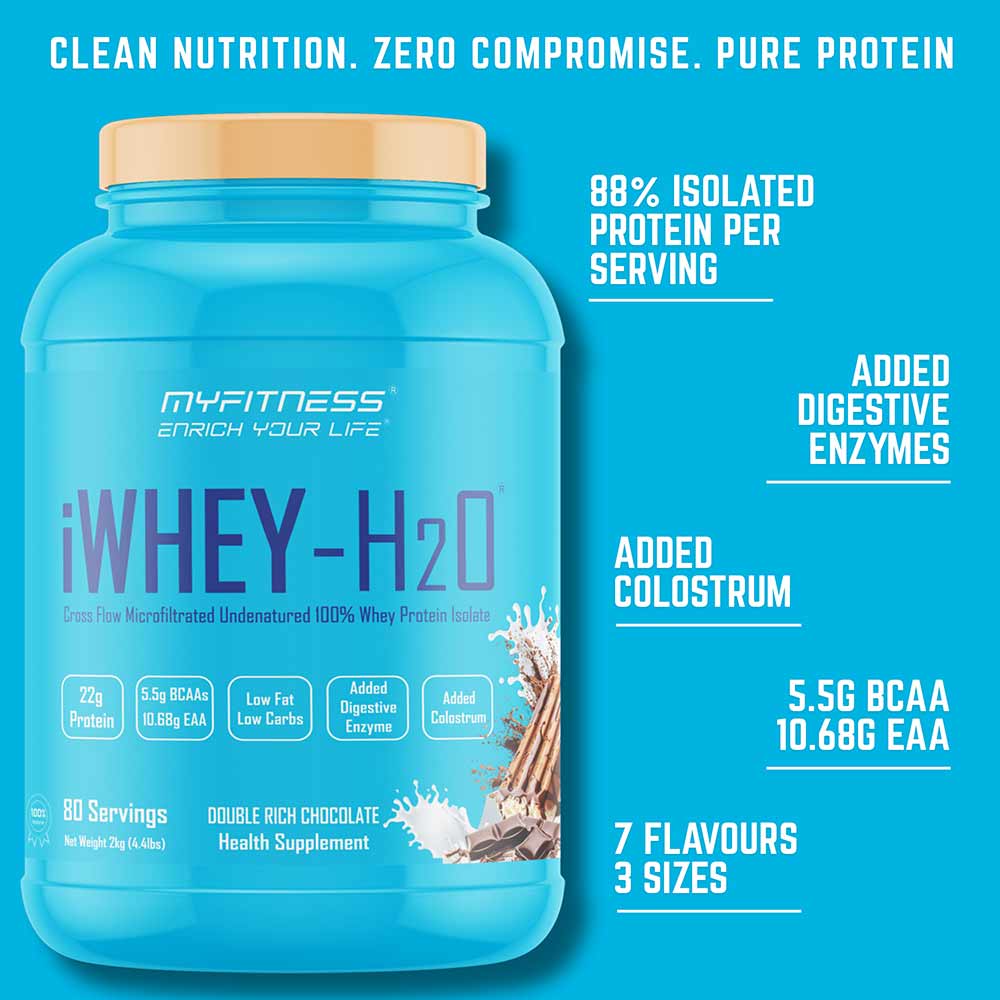6 - Myfitness iWHEY- H2O,  2.2 lb  Vanilla Butterscotch 