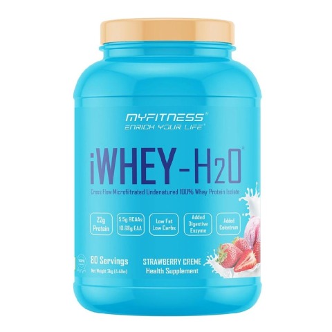 1 - Myfitness iWHEY- H2O,  4.4 lb  Strawberry Creme 
