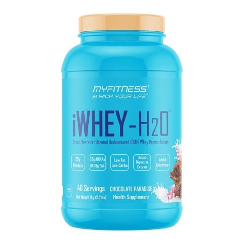 1 - Myfitness iWHEY- H2O,  2.2 lb  Chocolate Paradise 