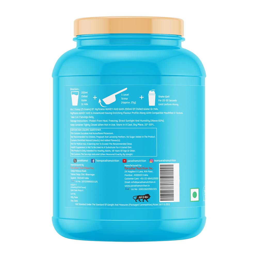 2 - Myfitness iWHEY- H2O,  1.1 lb  Chocolate Paradise 