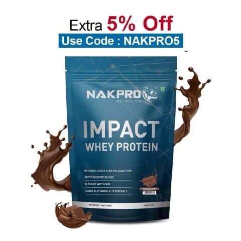 Nakpro Impact Whey Protein,  2.2 lb  Chocolate 