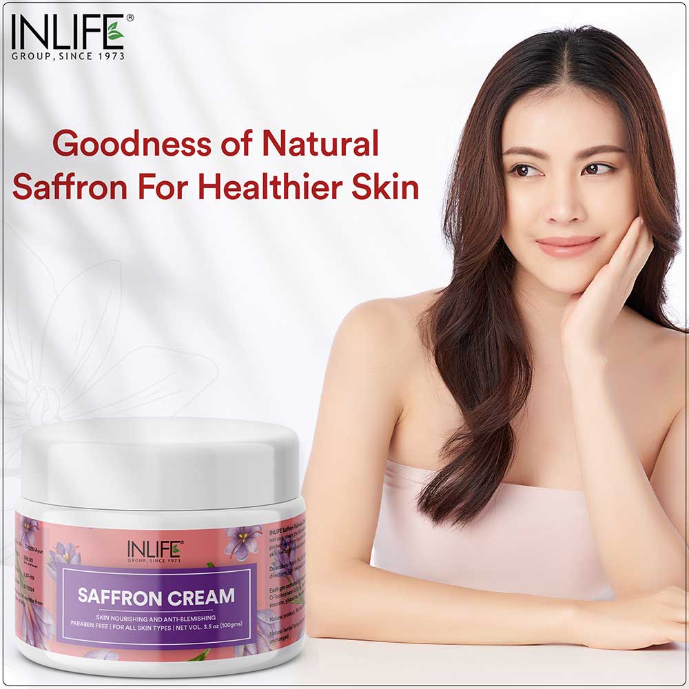1 - INLIFE Saffron Cream,  100 g  for All Skin Types 