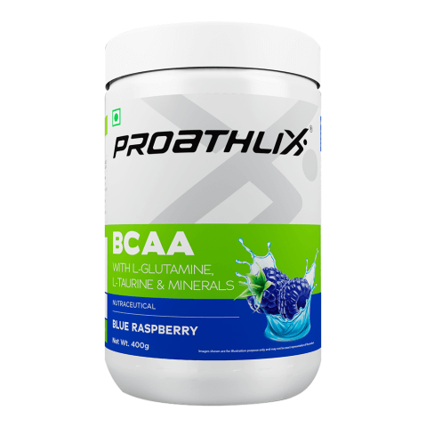 1 - Proathlix BCAA with L-Glutamine, Taurine & Minerals,  0.88 lb  30 Servings  Blue Raspberry 