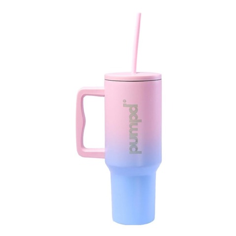 1 - Pumpd Chugger Tumbler with Straw, Cap & Holder,  Gradient  1.2 L 
