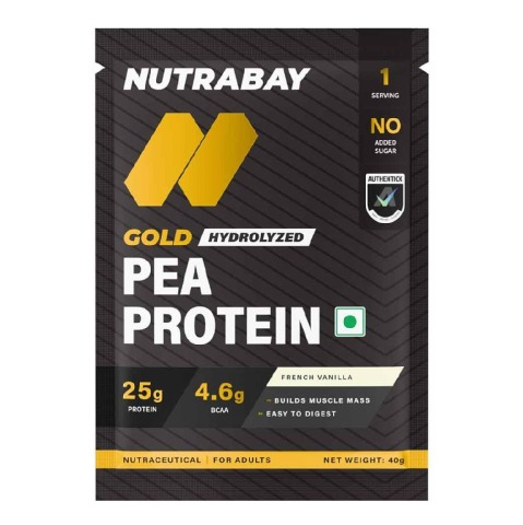 1 - Nutrabay Gold Pea Protein,  0.09 lb  French Vanilla (Single Serve) 