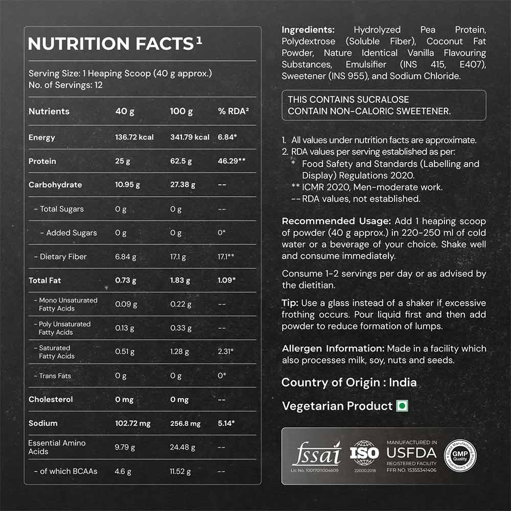 5 - Nutrabay Gold Pea Protein,  1.1 lb  French Vanilla 