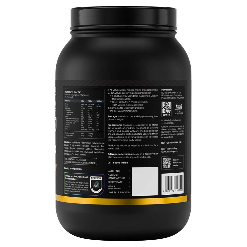 7 - Nutrabay Gold Pea Protein,  2.2 lb  Cold Coffee 