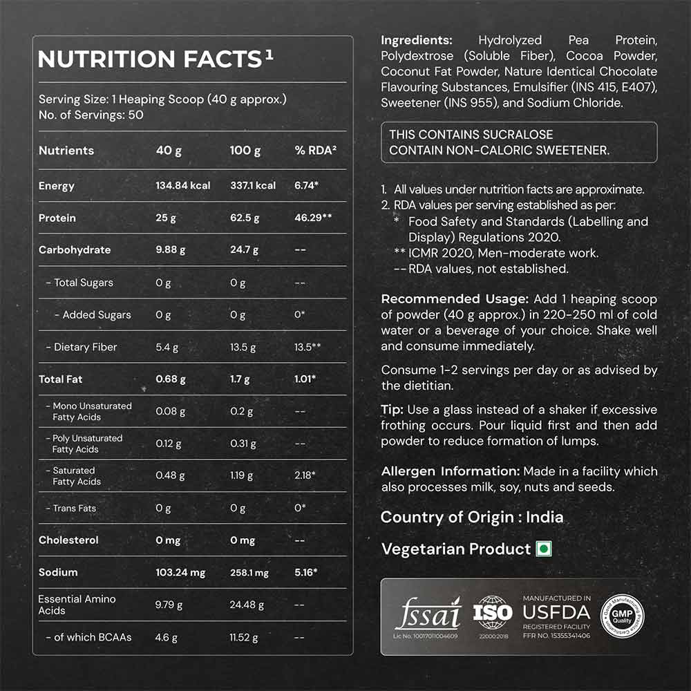 5 - Nutrabay Gold Pea Protein,  4.4 lb  Rich Chocolate Creme 