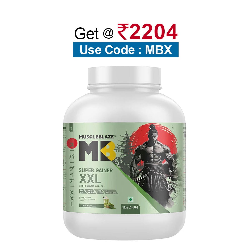 MuscleBlaze Super Gainer XXL,  6.6 lb  Matcha 