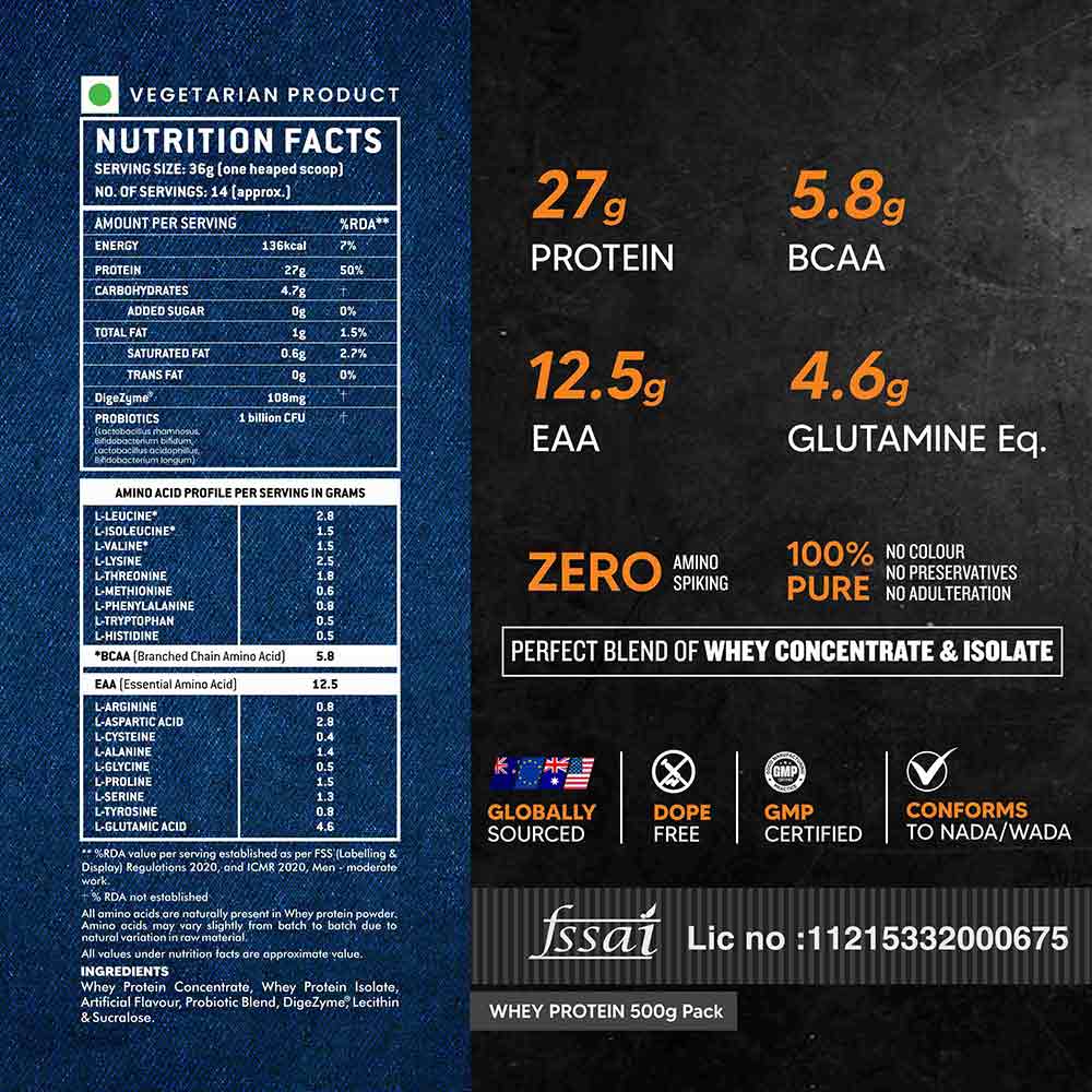 2 - AS-IT-IS Nutrition ATOM Whey Protein with Enzymes,  1.1 lb  Mango Fusion 