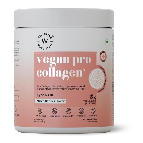 1 - Wellbeing Nutrition Vegan Pro Collagen, 200 g Mixed Berries