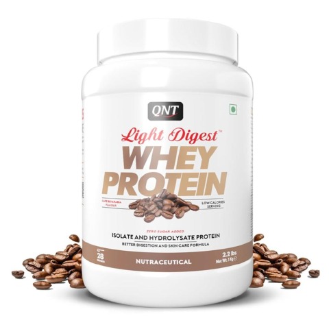 1 - QNT Light Digest Whey Protein, 2.2 lb Cafe Bevarabia