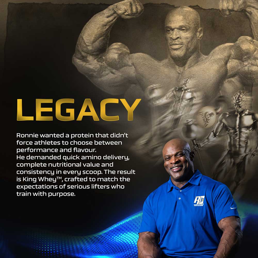 4 - Ronnie Coleman Signature Series King Whey Protein,  5 lb  Chocolate Brownie