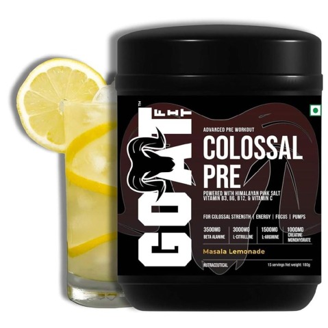 1 - G.O.A.T Fit Colossal Pre Advanced Pre Workout,  0.39 lb  Masala Lemonade 