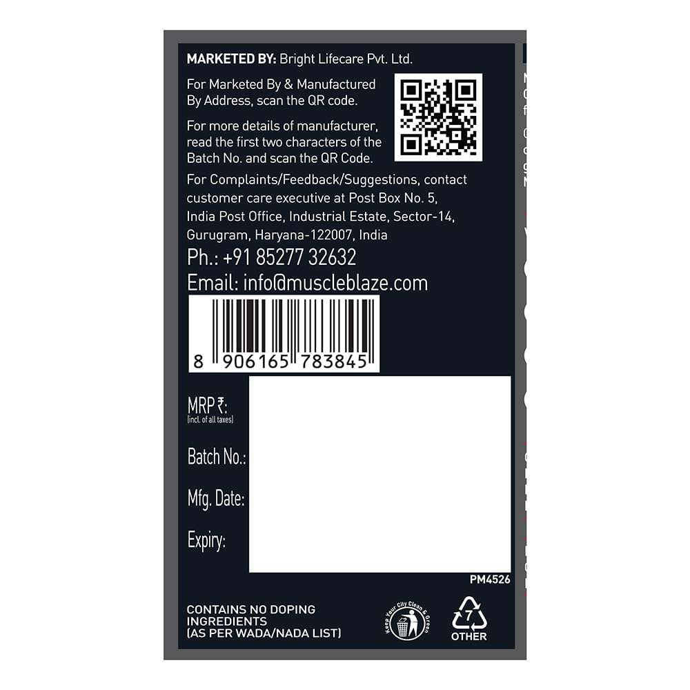 2 - MuscleBlaze Creatine Monohydrate CreAMP, Citrus Blast 0.70 lb