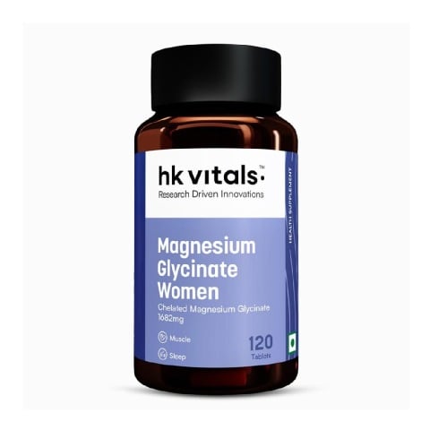 2 - HealthKart HK Vitals Magnesium Glycinate,  Unflavoured - Women  120 tablet(s) 