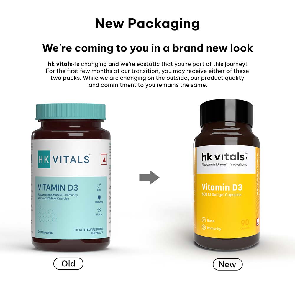 8 - HealthKart HK Vitals Vitamin D3,  90 capsules  Unflavoured 