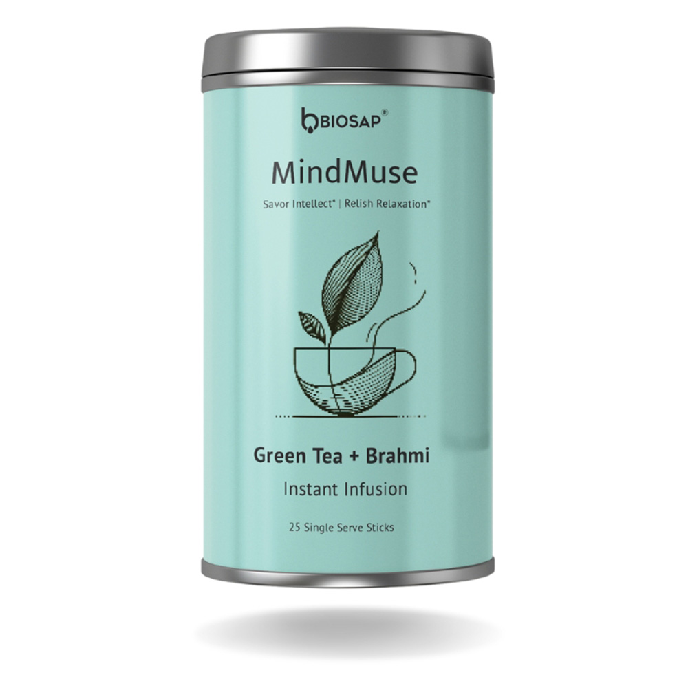 BIOSAP MindMuse, Green Tea + Brahmi 25 Stick(s)